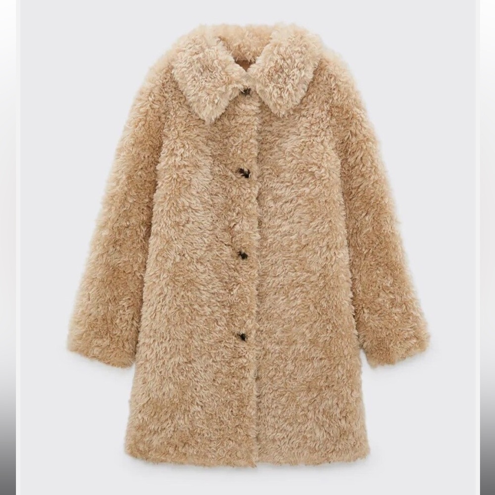 Zara Faux Fur Coat - NWT